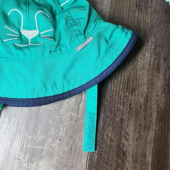 Columbia Youth Toddler O/S Kitty Cat Animal Ears Sun Hat Green EUC - Picture 12 of 14